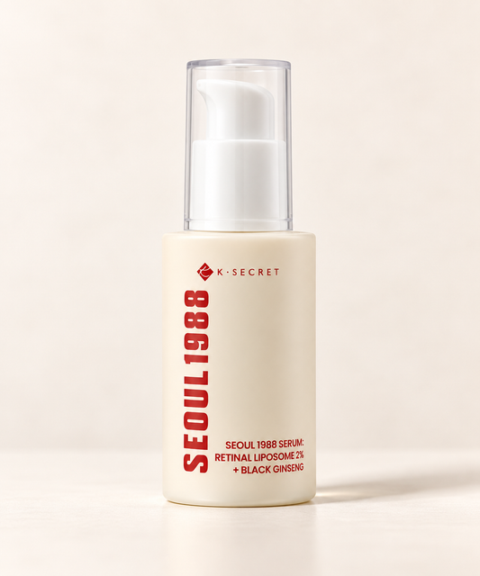 K-SECRET – SEOUL 1988 Serum: Retinal Liposome 2% + Black Ginseng – 30 ml