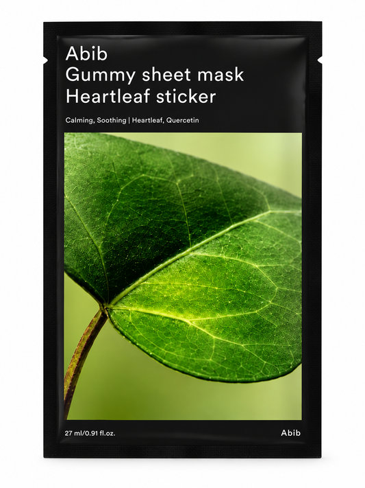 ABIB – Gummy Sheet Mask Heartleaf Sticker - 1-pack